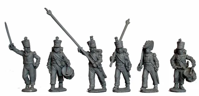 Perry FN6 commandement bataillon infanterie figurines métal