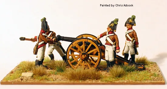 Perry Napoleonic AN4 artillerie chargement 6 pdr métal 28mm