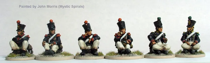 Perry Miniatures Napoléon FN86 Jeune Garde assise métal