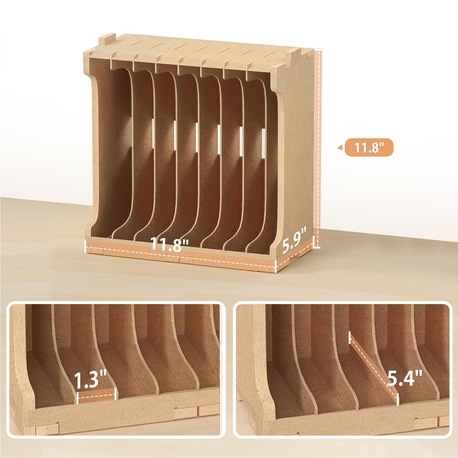 Bucasso Hobby Organizer GK7 étagère grappes 8 fentes MDF