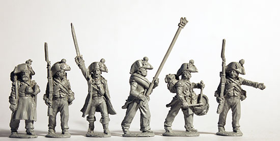 Perry Miniatures Napoleonic FN164 Infantry command figurine bicorne