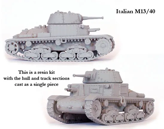 Perry World War 2 BM 3 char M13/40 résine 1/56