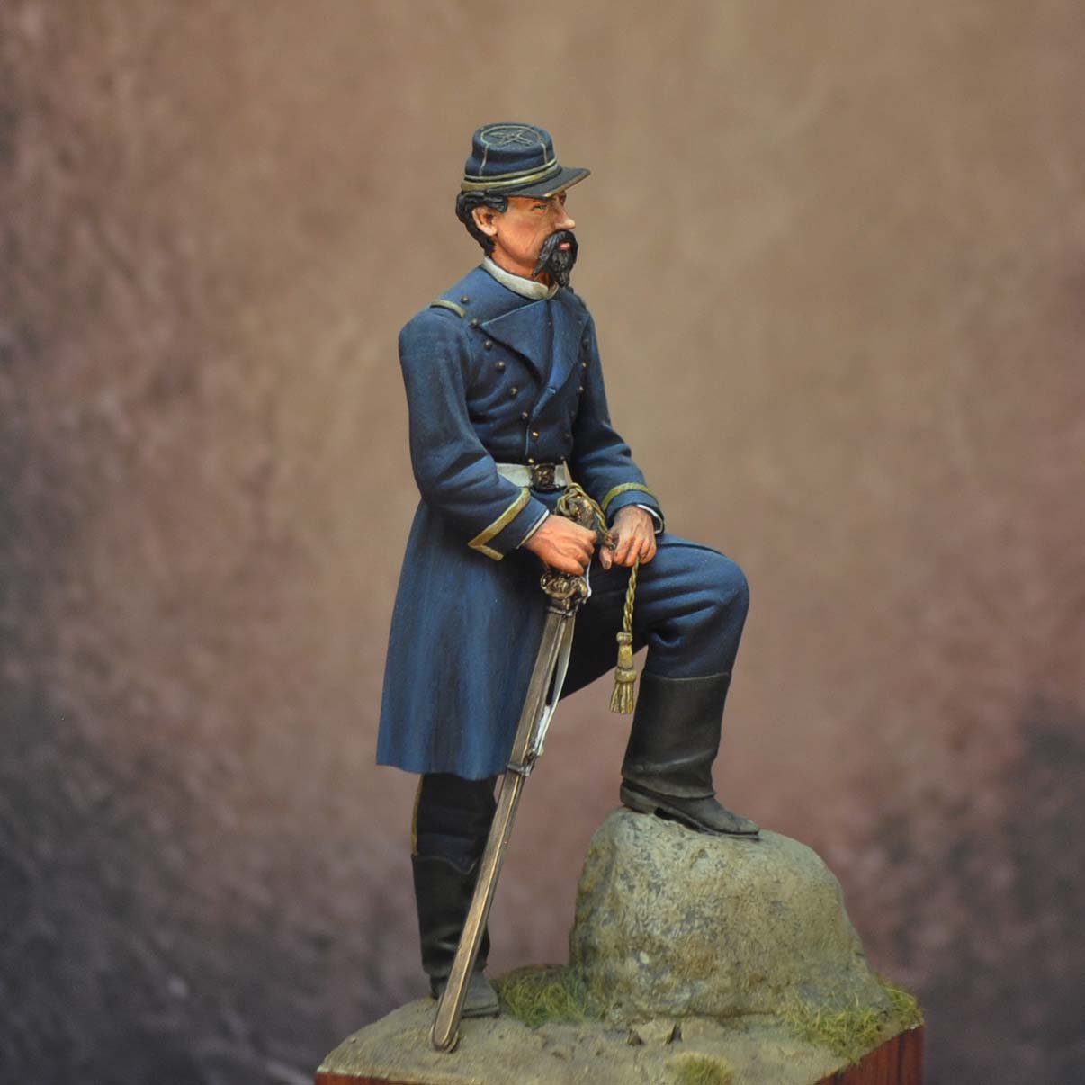 ART GIRONA 70mm Infantry Colonel figurine Mexique 1867