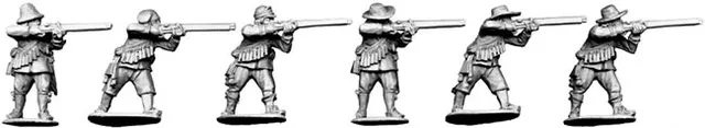 Perry Miniatures English Civil War ECW8 figurines mousquetaires tirant