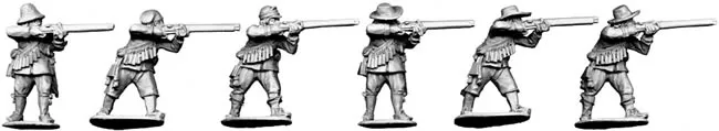 Perry Miniatures English Civil War ECW8 figurines mousquetaires tirant