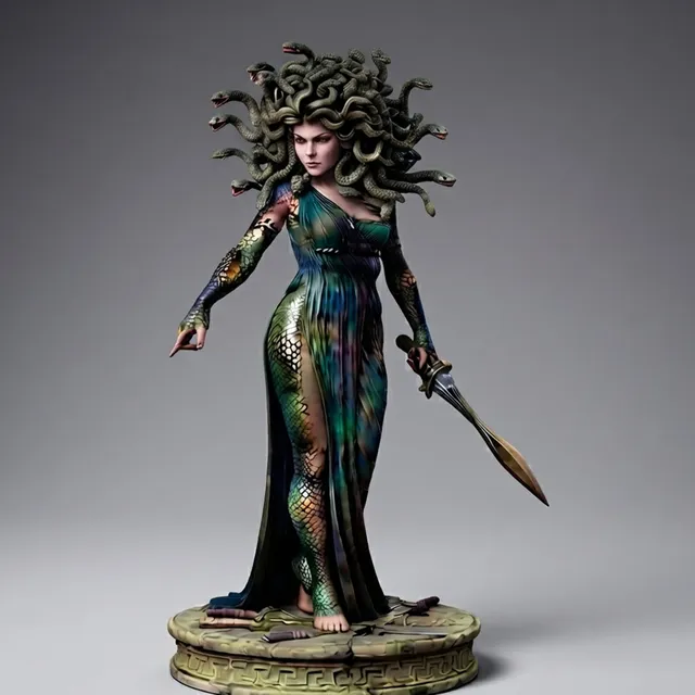 Art Girona Mythology Medusa figurine 54mm à peindre