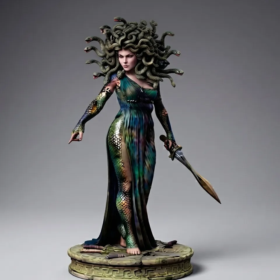 Art Girona Mythology Medusa figurine 54mm à peindre