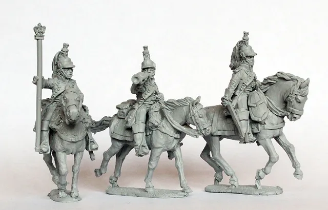Perry Napoleonic FN 202 dragons commandement figurines galop