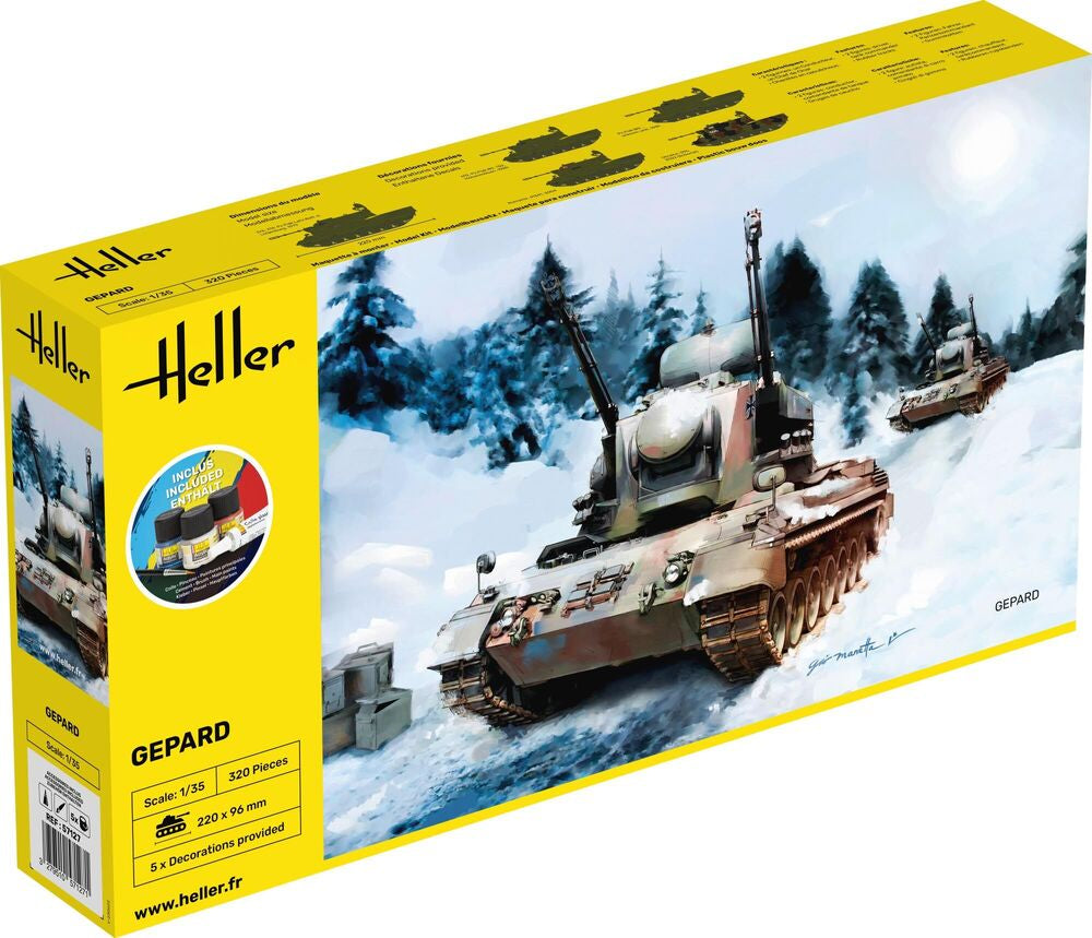 Heller Starter Kit Gepard maquette char 1/35 complet