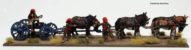 Perry Miniatures Napoleonic SPA 43 figurines attelage 6 mulets 8pdr