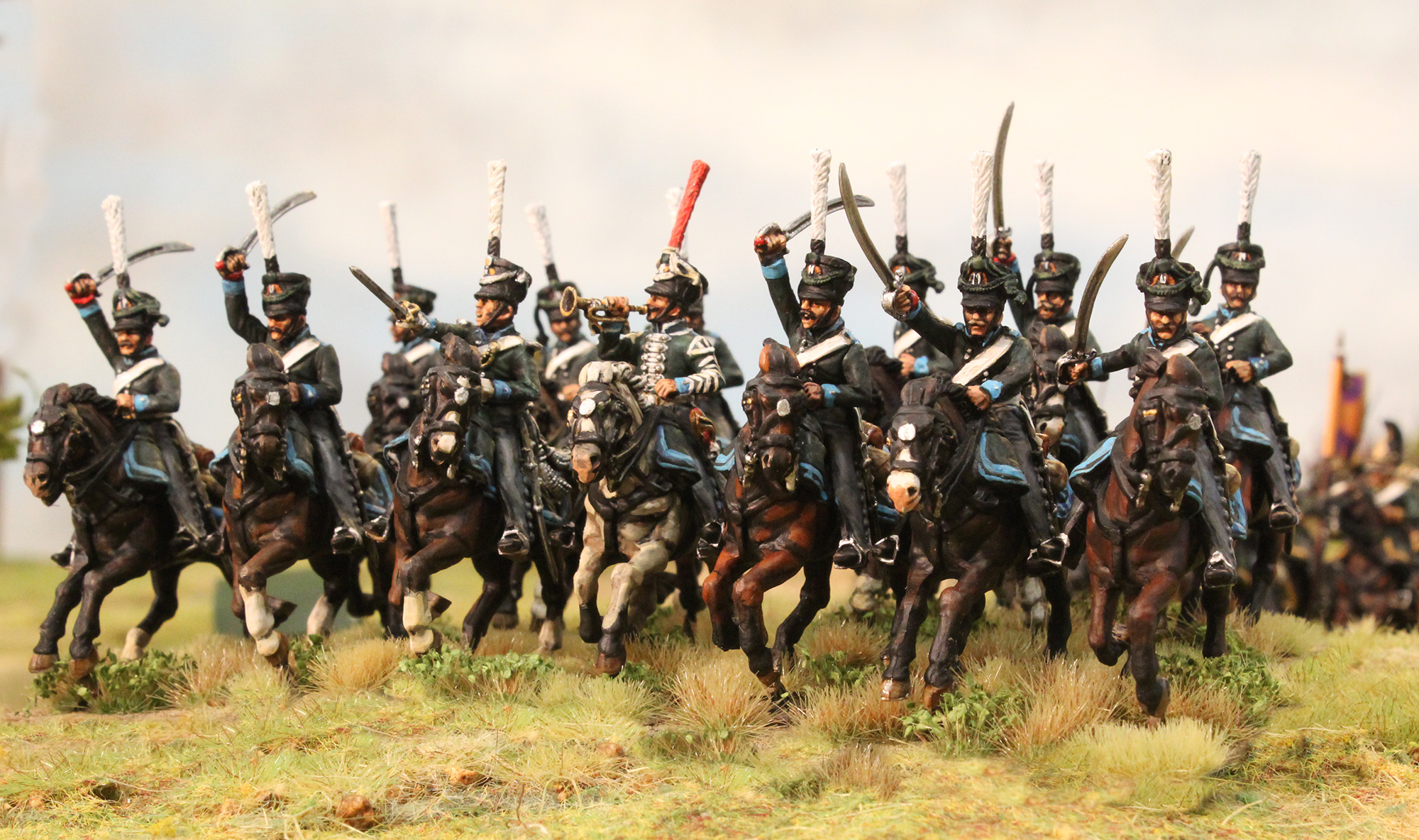 Perry RPN100 cavalerie alliée dragons coffret plastique 14 figurines 28mm