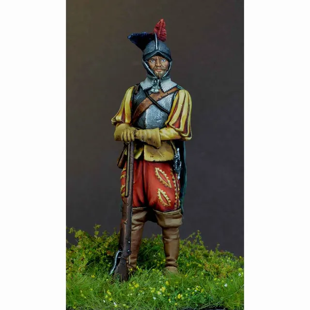 Art Girona General Arquebusier Wallon figurine 54mm 1618-1648