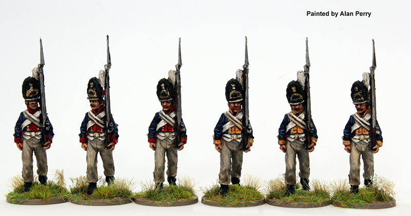 Perry Miniatures EP 17 grenadiers en marche manchettes rondes