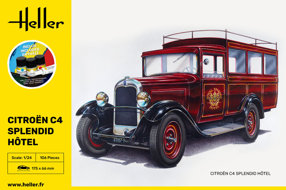 Heller Starter Kit Citroen C4 maquette voiture 1/24 hôtel