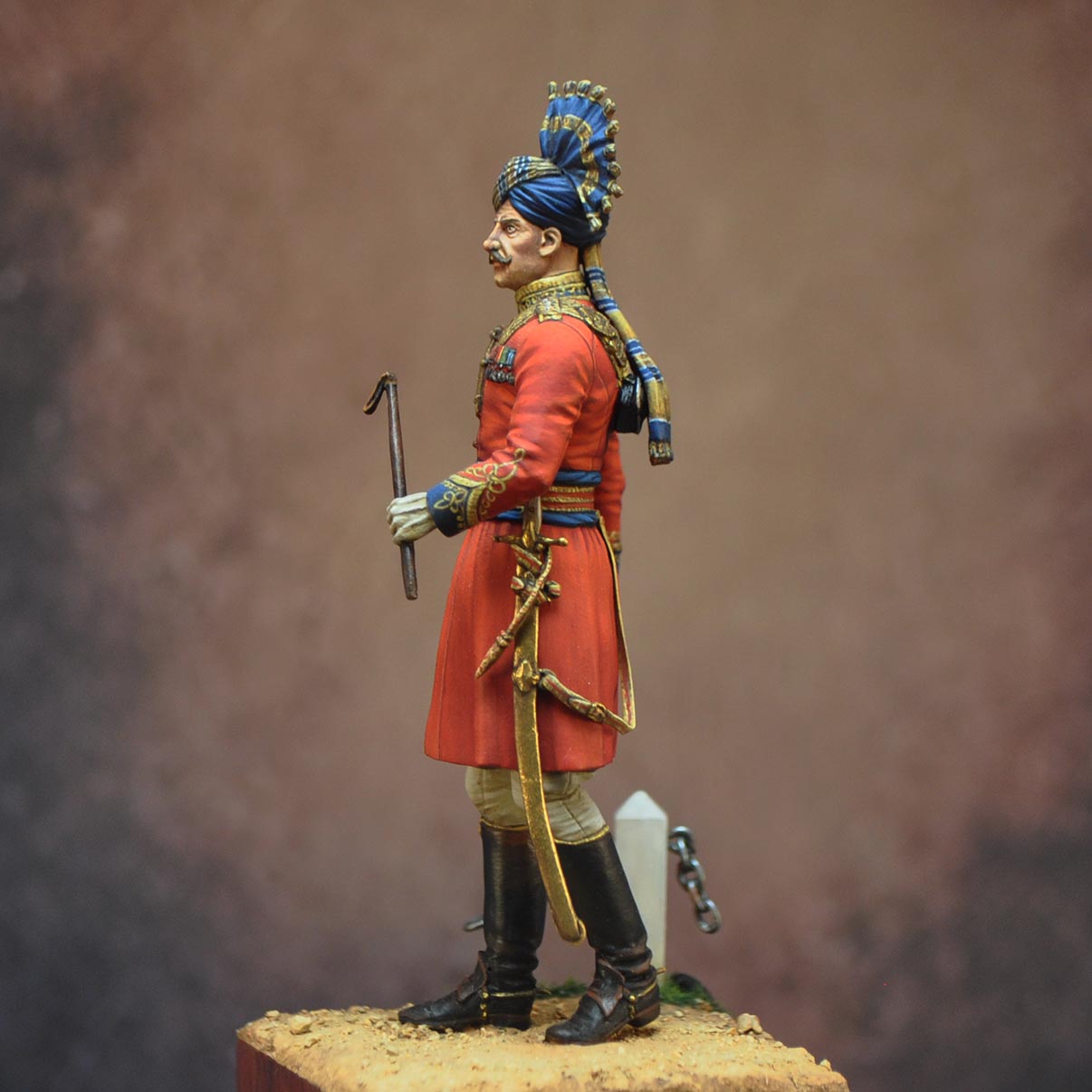 Art Girona 70mm Aide-de-camp Vice-roi 1938 figurine à peindre
