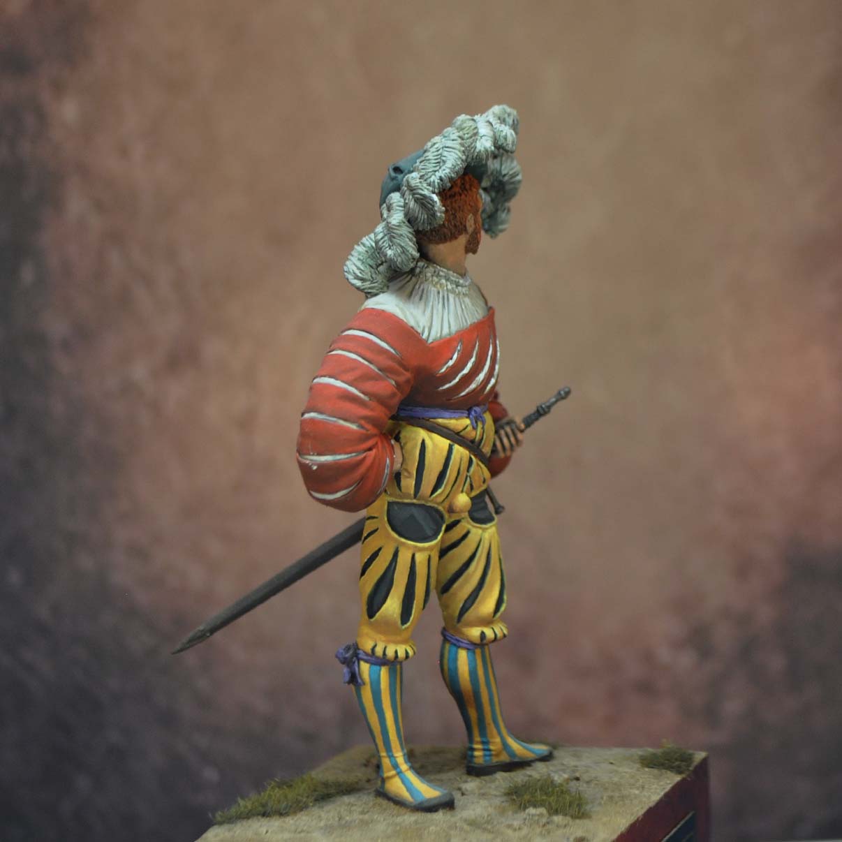 ART GIRONA 70mm Reisläufer 1529 figurine mercenaire suisse
