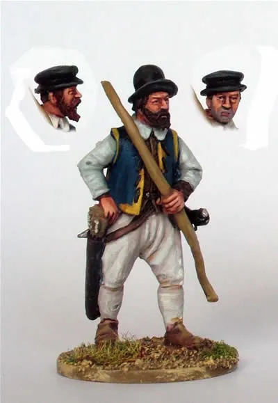 Perry Miniatures 40mm BR19 archer figurine marche