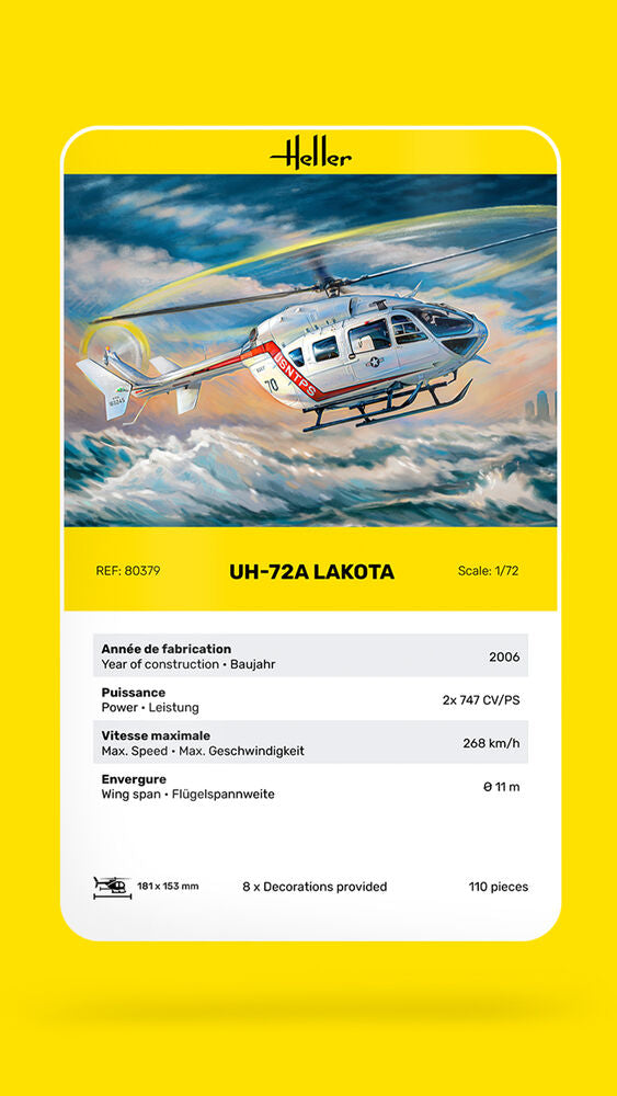Heller Historical Collection UH-72A Lakota Maquette Hélico 1/72