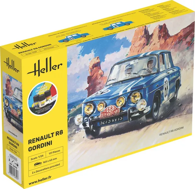Heller Starter Kit Renault R8 Gordini maquette voiture 1/24