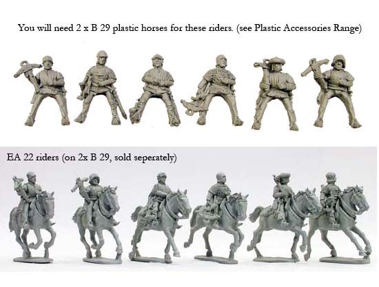 Perry Miniatures EA 22 Italiens arbalétriers montés figurines