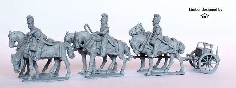 Perry Miniatures Napoleonic BAV 28 limber six chevaux figurines sans canon