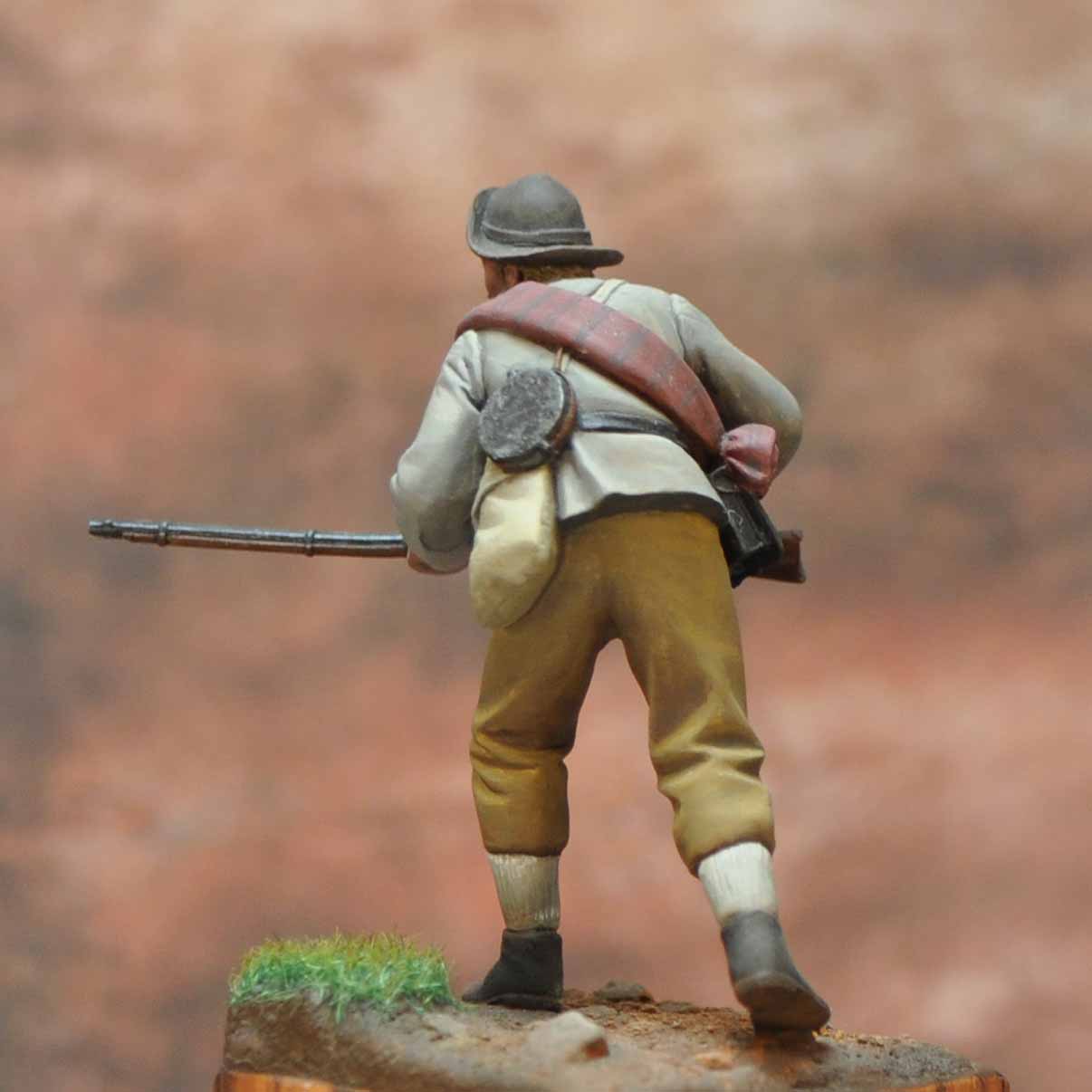 ART GIRONA International Serie Confederate Infantry Private figurine Gettysburg