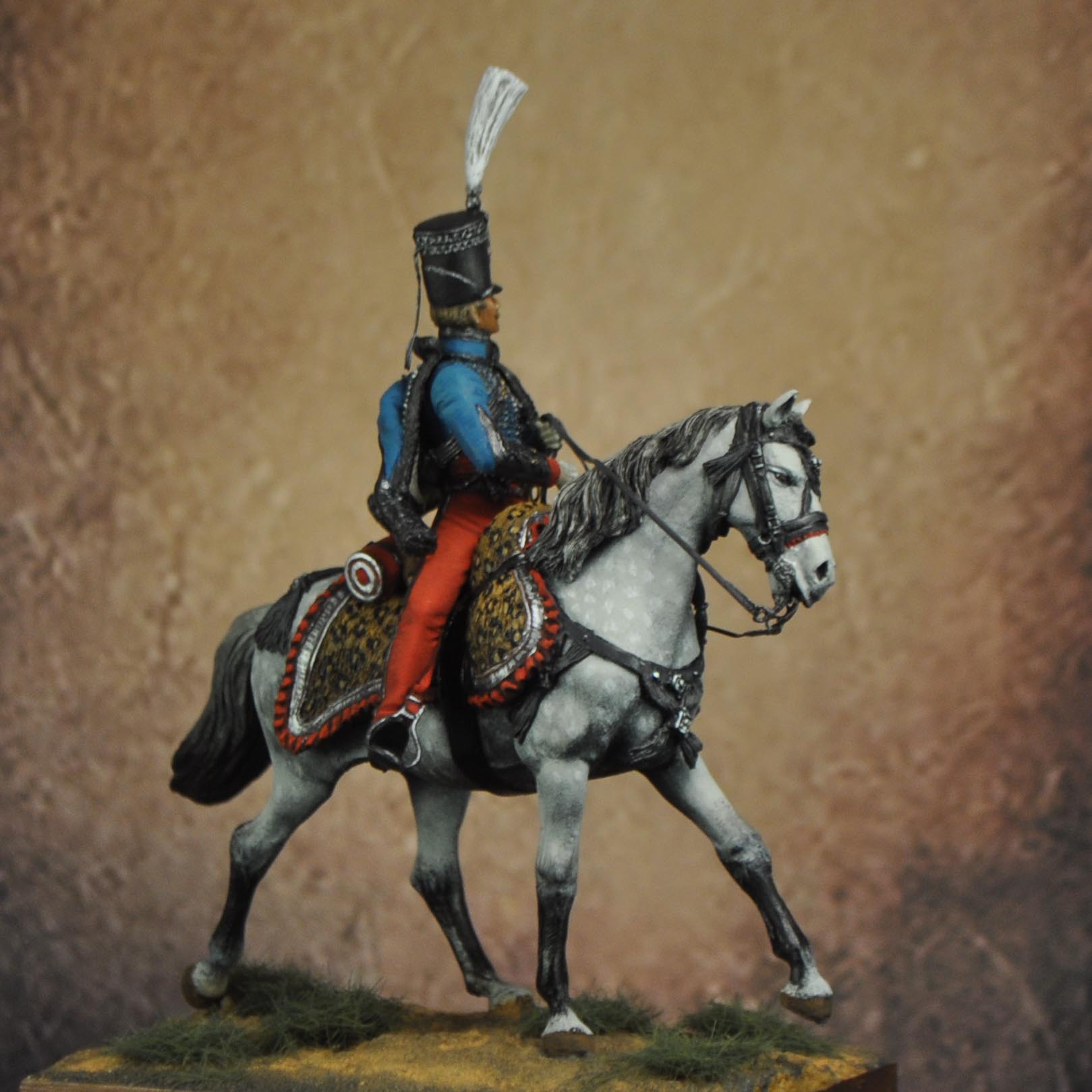 ART GIRONA Napoleonic Colonel Clary figurine hussard