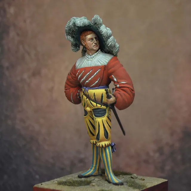 ART GIRONA 70mm Reisläufer 1529 figurine mercenaire suisse