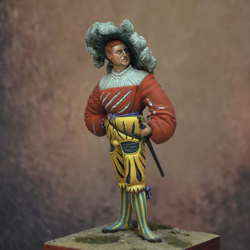 ART GIRONA 70mm Reisläufer 1529 figurine mercenaire suisse