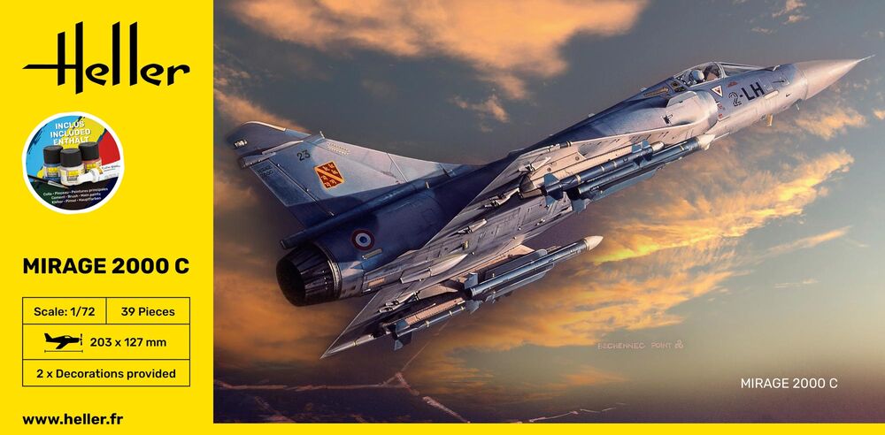 Heller Mirage 2000C 1/72 maquette avion de chasse