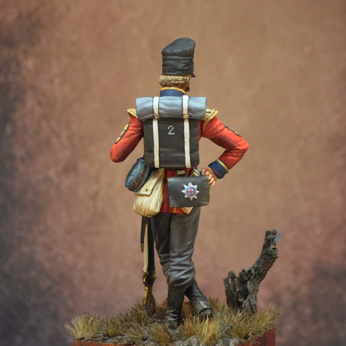 ART GIRONA 70mm Coldstream Guards Sergeant figurine Waterloo