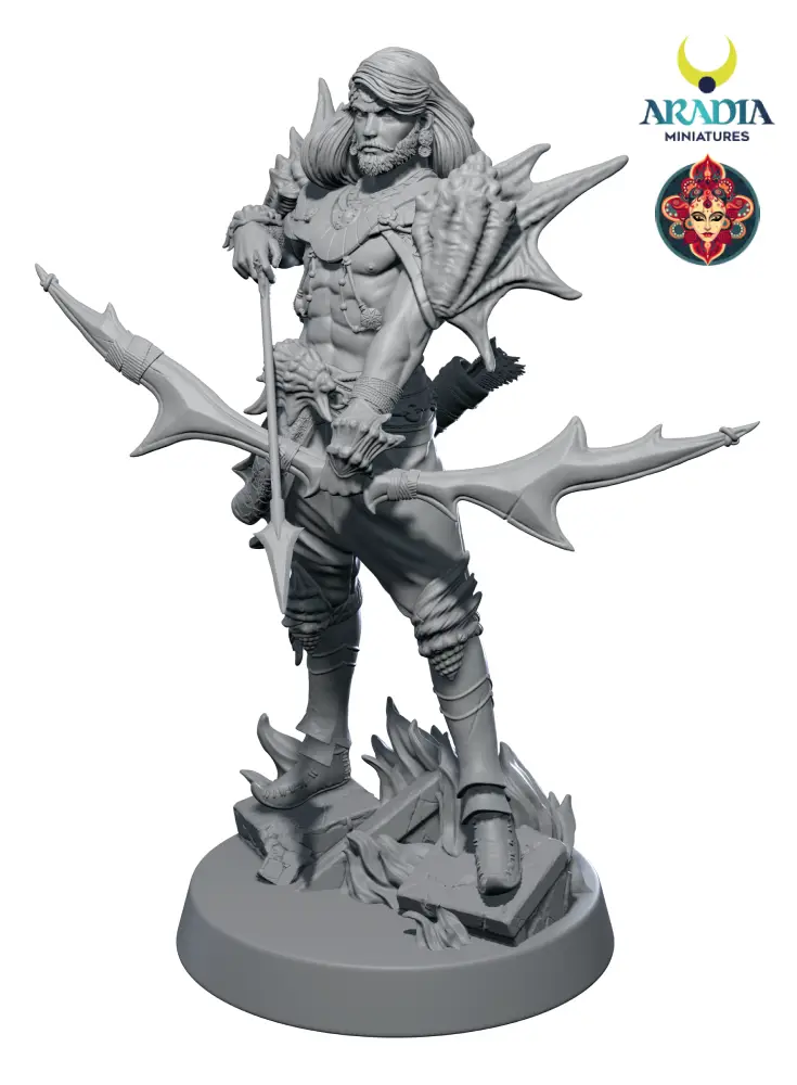 Aradia Kali Yuga Arjuna Figurine résine archer 75 mm
