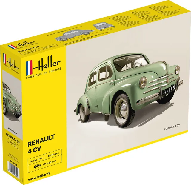 Heller Historical Collection Renault 4 CV maquette 1/24 citadine