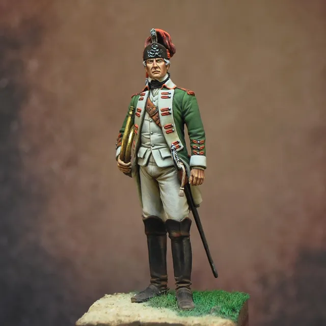 Art Girona 70mm 15th Light Dragoons figurine trompette 1760