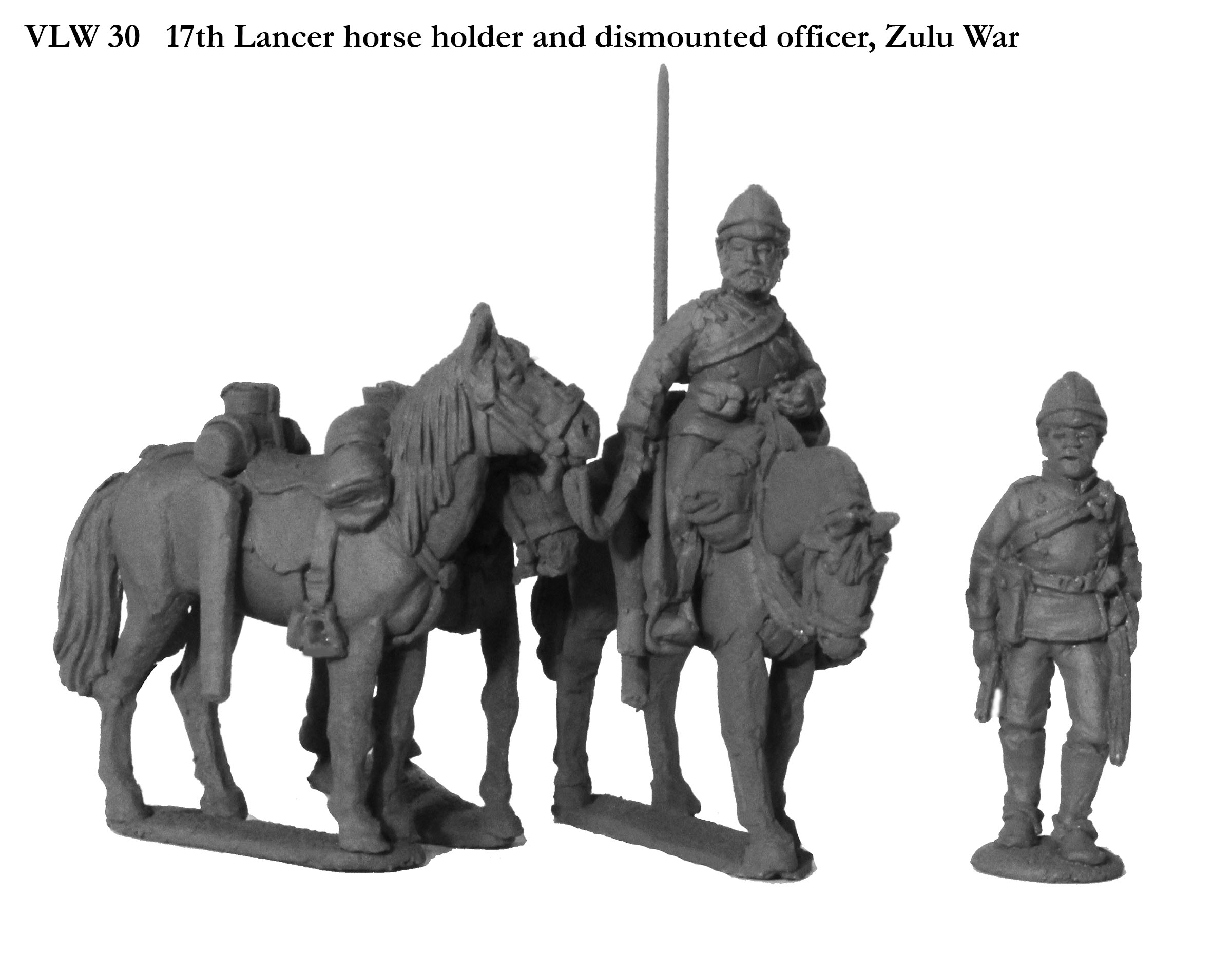 Perry Miniatures VLW 30 figurines 17th Lancer officier chevaux