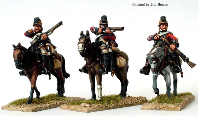 Perry AW18 16th Light Dragoons figurines carabines