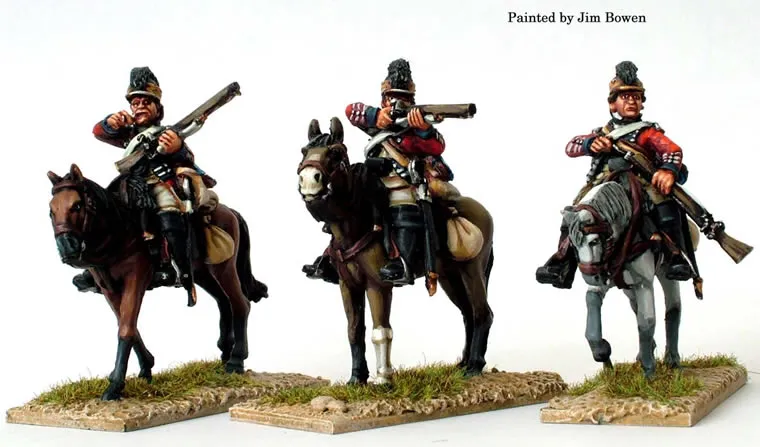 Perry AW18 16th Light Dragoons figurines carabines