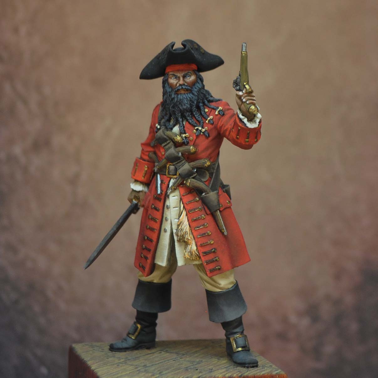 ART GIRONA 70mm Edward Teach Blackbeard figurine 70 mm