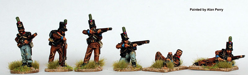 Perry Napoleonic PORT 13 figurines Atiradores tirailleurs fusils