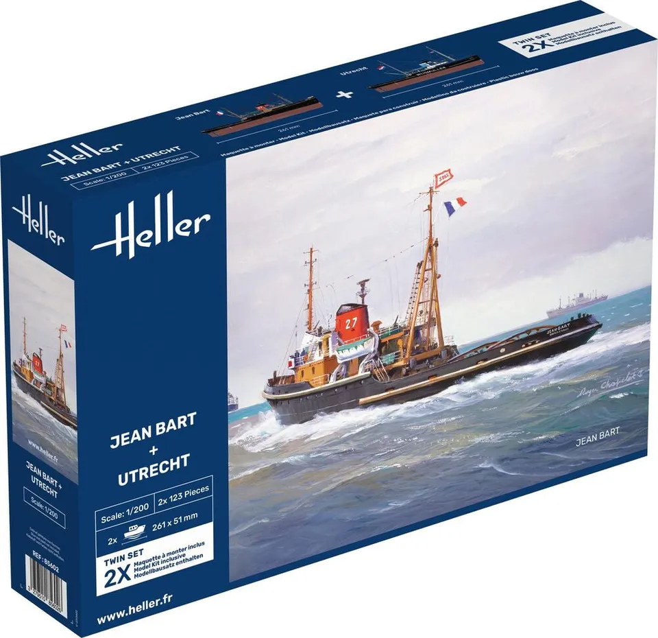 Heller Twinset Jean Bart + Utrecht maquette bateau 1/200