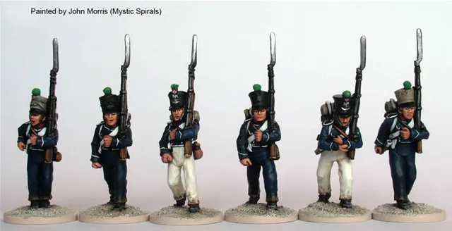 Perry Miniatures Napoleonic FN73 chasseurs figurines marche attaque