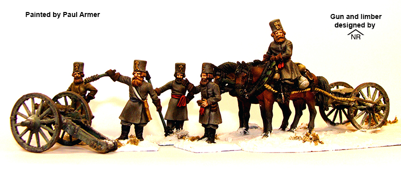 Perry Napoleonic RN 59 Opolchenie canon figurines 28mm