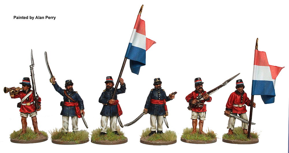 Perry Miniatures TA 1 Infanterie paraguayenne figurines debout