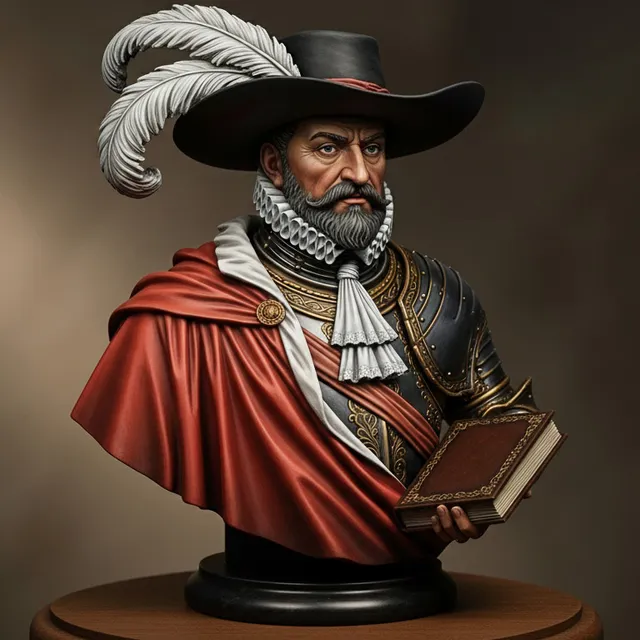 Art Girona Busts Francisco Pizarro González buste conquistador