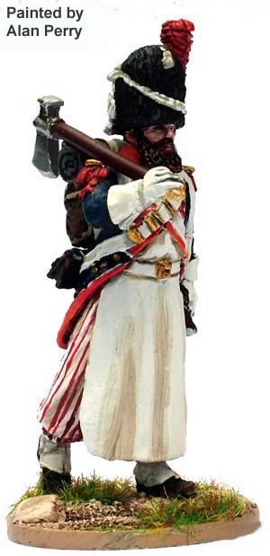 Perry Miniatures 40mm PE44 Sapeur français hache métal