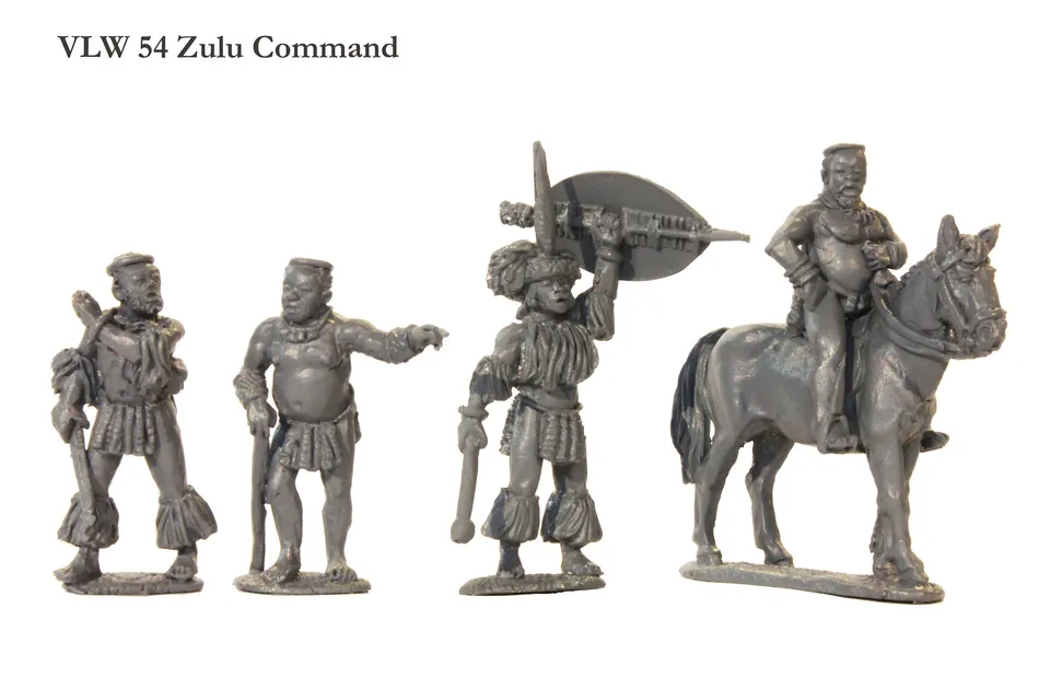 Perry Miniatures VLW 54 Zulu command figurines métal