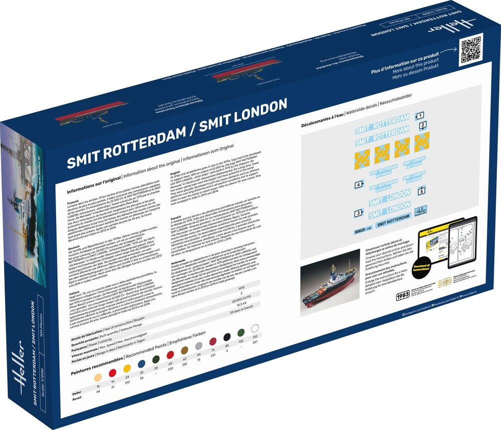 Heller Starter Kit Smit Rotterdam maquette bateau 1/200