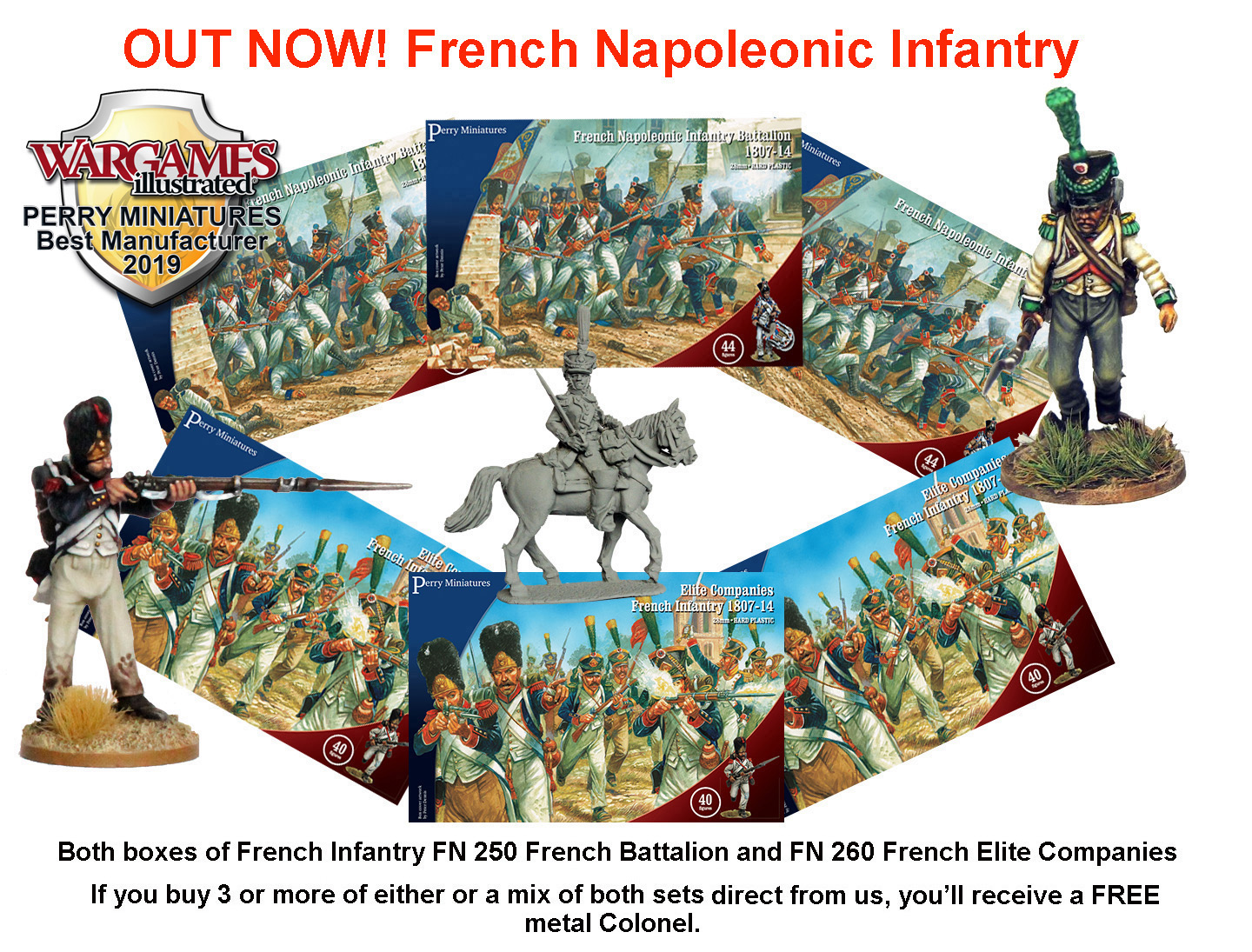 Perry Miniatures FN260 compagnies d'élite figurines 40 plastique