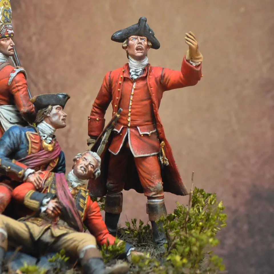 Art Girona 70mm Aide-de-camp Braddock 1755 figurine à peindre