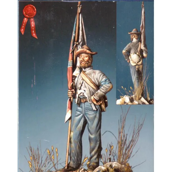 ART GIRONA Miniatures Texas Standard Bearer figurine 54mm 1861-65
